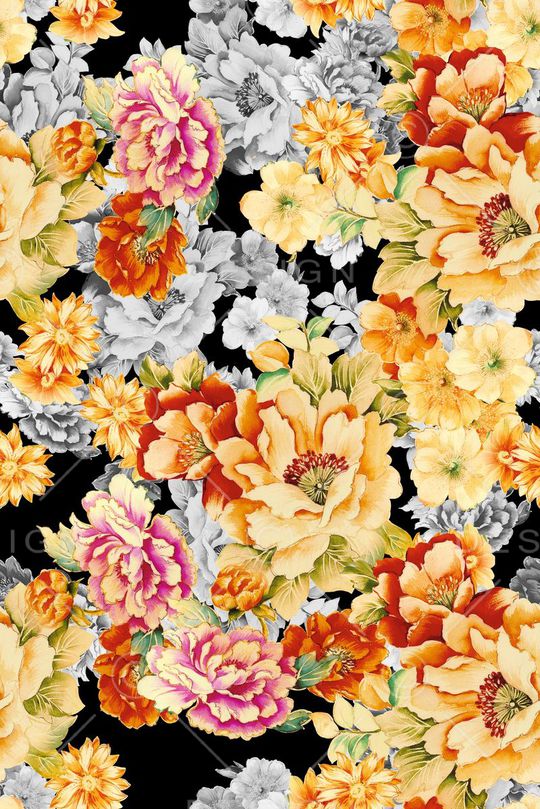 大气中国传统风印花华亿平台图片