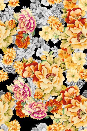 大气中国传统风印花华亿平台图片