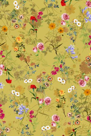 休闲田园印花华亿平台图片