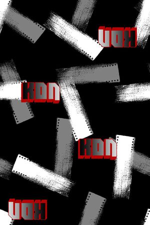 抽象男装图案印花华亿平台图片