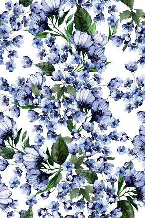 水彩画印花华亿平台图片