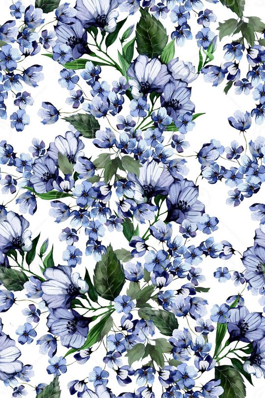 水彩画印花华亿平台图片