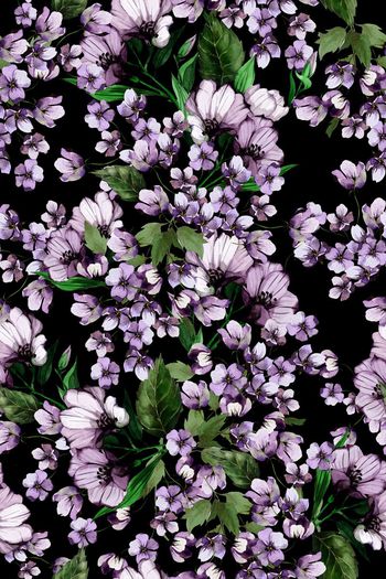 559200-大牌田园风定位樱花小碎花