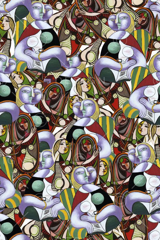 抽象印花华亿平台图片