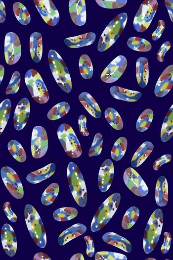 559223-时尚彩色几何石块