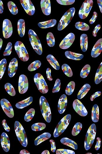 559224-时尚彩色几何石块