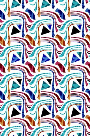 不规则几何趣味排版印花华亿平台图片