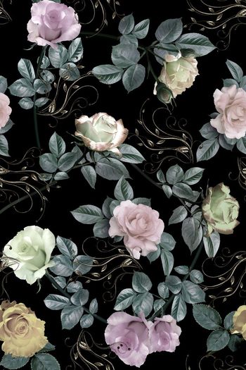 559309-复古珠宝 花卉 组合 服装 家纺 