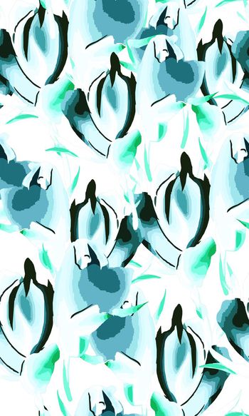 559322-写意手绘水彩风格舞动的花魂浪漫主义