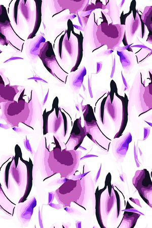 水彩风格印花华亿平台图片