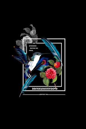 抽象男装图案印花华亿平台图片