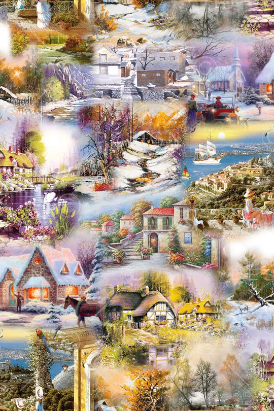 风景印花华亿平台图片