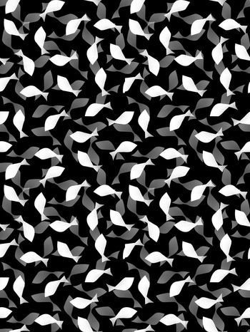 559373-抽象小鱼男装图案