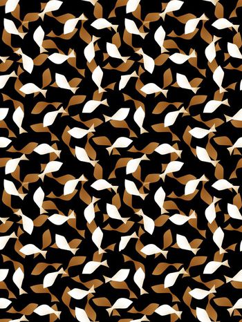 559375-抽象小鱼男装图案