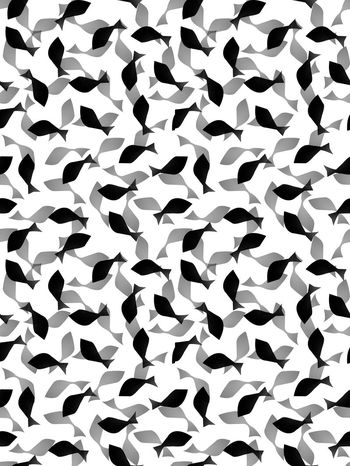 559376-抽象小鱼男装图案