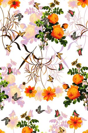 花鸟印花华亿平台图片