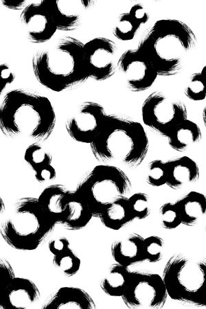 黑白印花华亿平台图片