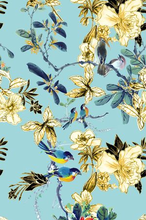 MAX-中国风印花华亿平台图片