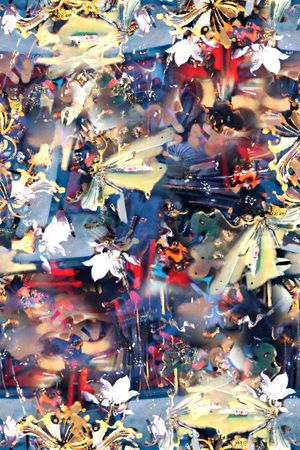 抽象印花华亿平台图片