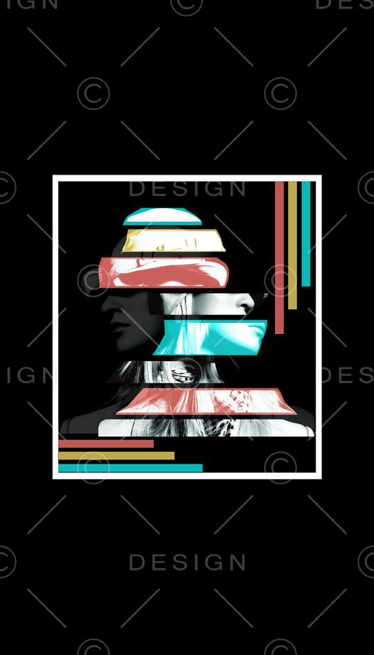 潮流时尚印花华亿平台图片