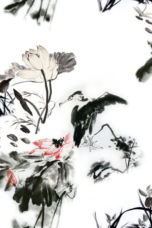 国画绘画印花华亿平台图片