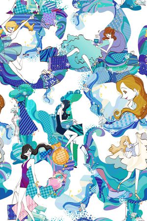 女性 女装 衬衫 连衣裙 礼服 裤子 围巾印花华亿平台图片