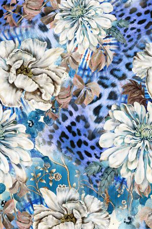 豹纹印花华亿平台图片