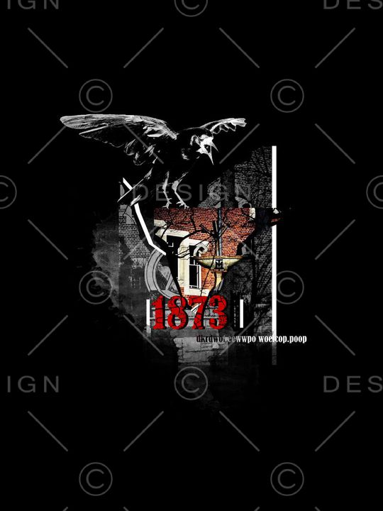 抽象男装图案印花华亿平台图片