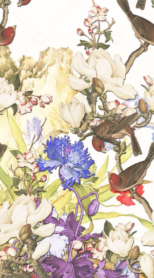 中国风印花华亿平台图片