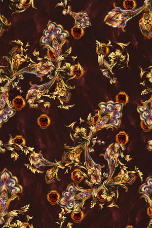 佩斯利印花华亿平台图片