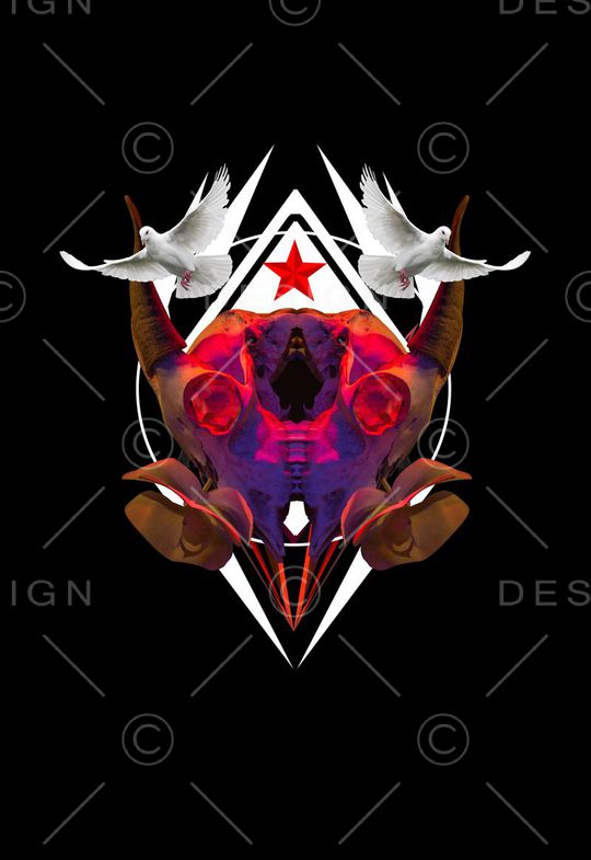 潮流时尚印花华亿平台图片