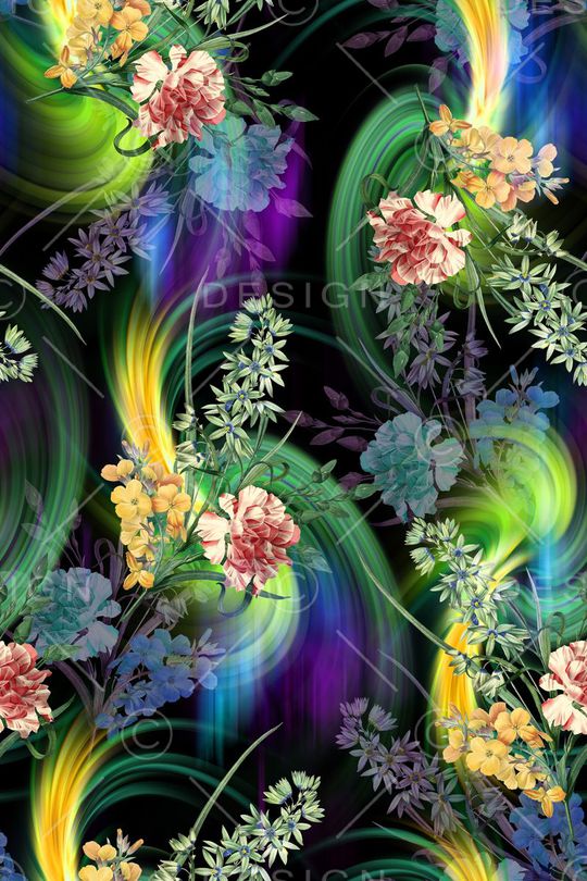 花卉印花华亿平台图片