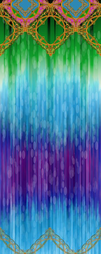 559872-名族纹样 欧式花边 抽象炫彩渐变 