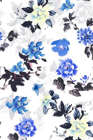 满版 简约 复古 服装印花华亿平台图片