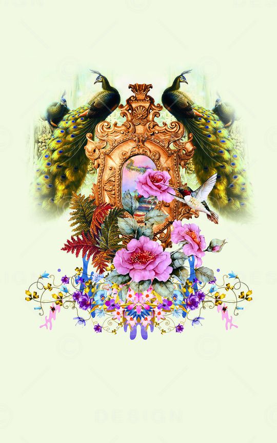 欧式复古印花华亿平台图片