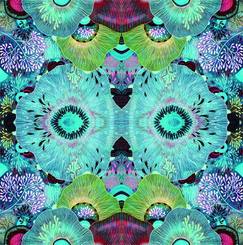 五彩缤纷印花华亿平台图片