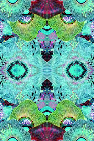 五彩缤纷印花华亿平台图片