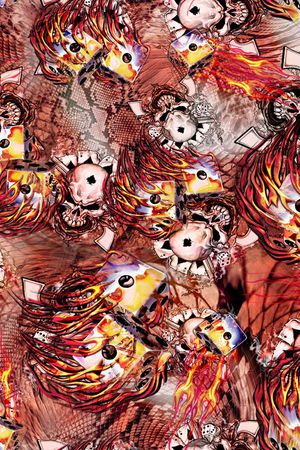 抽象印花华亿平台图片