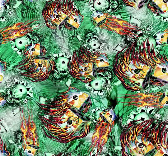 抽象印花华亿平台图片