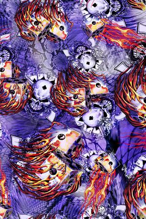 抽象印花华亿平台图片