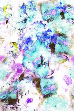 抽象 水墨印花华亿平台图片