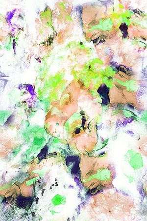 抽象 水墨印花华亿平台图片