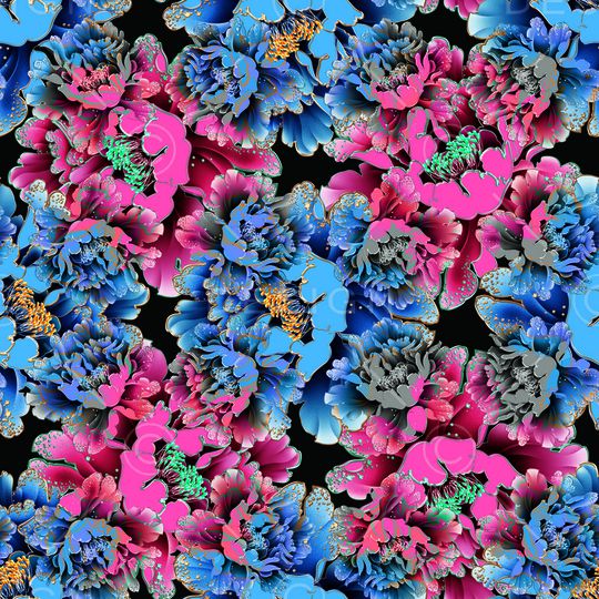 抽象印花华亿平台图片