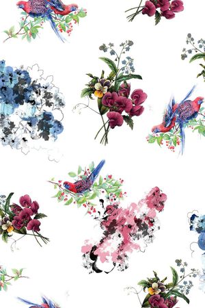 文艺清新印花华亿平台图片