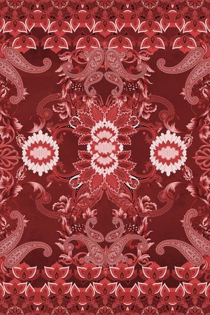 卷草花印花华亿平台图片