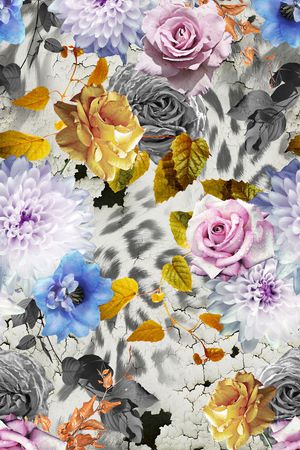 豹纹印花华亿平台图片