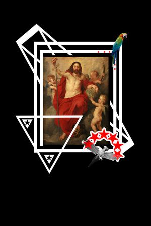 创意服装面料印花华亿平台图片