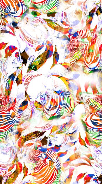 560258-抽象 多彩 纹路 斑马 动物纹 肌