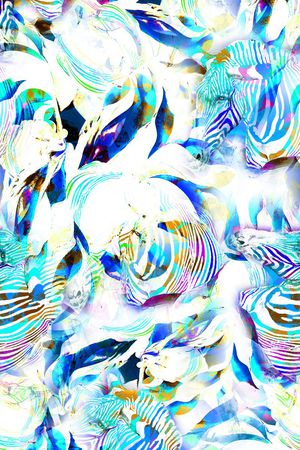 抽象 多彩印花华亿平台图片