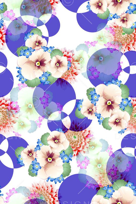 花卉印花华亿平台图片